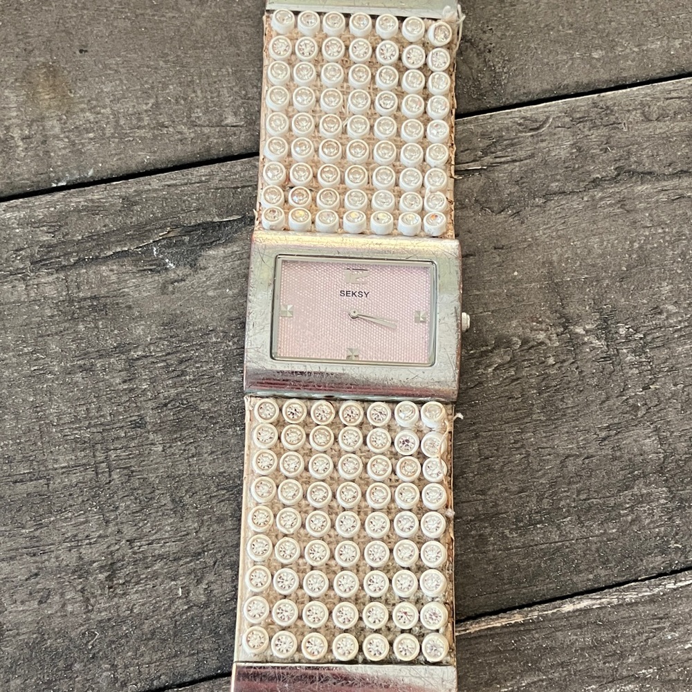 Seksy Pink and Silver Watch